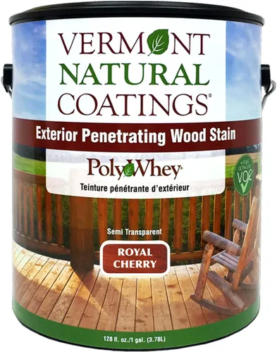 Vista 18 de Vermont Natural Coatings PolyWhey - Tinte penetrante exterior - Cedro dorado - Galón