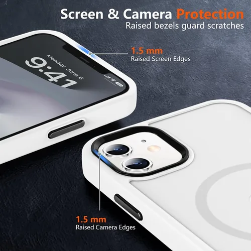 Vista 277 de MOCCA - Funda magnética resistente para iPhone XR de 6.1 pulgadas, compatible con MagSafe, funda con protección contra caídas de grado militar