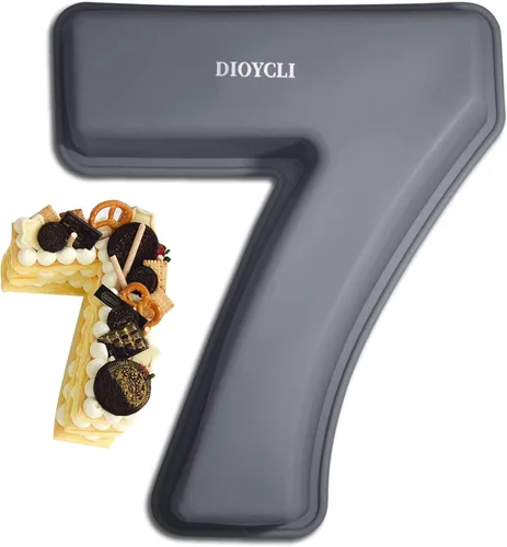 Vista 14 de Dioycli - Moldes de silicona para tartas número 0, 10 pulgadas 3D DIY Mold, Easy Release & Nonstick, BPA-free, Heat Resistant from -40°F to 446°F