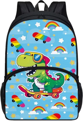 Vista 16 de American Flag Fire Galaxy Pattern Kids Backpack for Boys Girls Elementary Students Bookbag Middle School Bag Lightweight Children Travel Bag