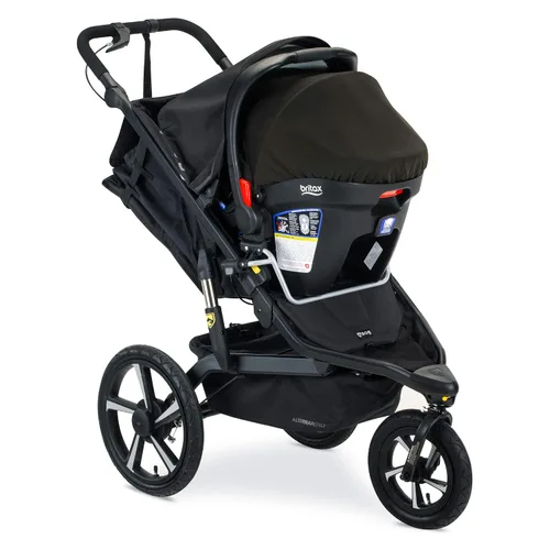 Vista 4 de BOB Gear Adaptador de cochecito de jogging individual para asientos de automóvil infantiles Britax, gris