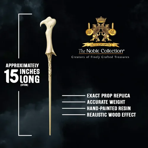 Vista 3 de The Noble Collection - Varita de Lord Voldemort en una caja estándar con ventana - Varita del mundo mágico de 15 pulgadas (14.6 in) - Varitas
