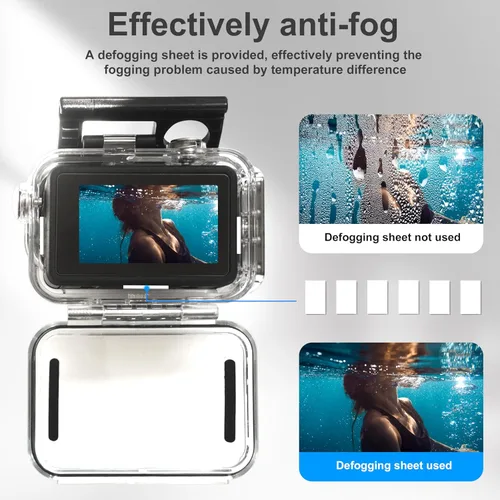 Vista 5 de FitStill Funda impermeable subacuática de 196 pies/196.9 ft con interfaz magnética de liberación rápida compatible con DJI Osmo Action 5 Pro/Action