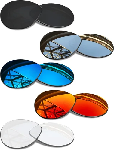 Vista 8 de Set of 5 Replacement Lenses for Ray-Ban Meta Gen1&2&3 AI Glasses Stealth Black & Fire Red & Ice Blue & Silver Titanium & HD Clear