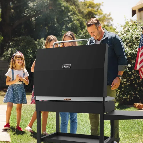 Vista 7 de Tapa con bisagras de mejora para parrillas Blackstone de 36 pulgadas, cubierta dura plana para parrilla Blackstone de 36" 1554 1863 1825 1818