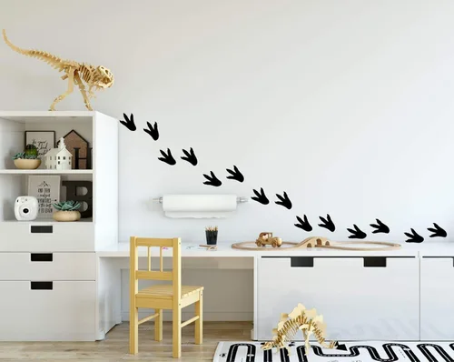 Vista 7 de Dinosaur Footprints Wall Decals - Wall Decoration For Children's Room Playroom, Preschool or Classroom Decor