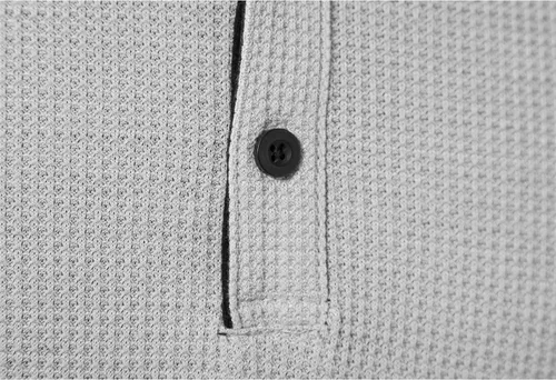 Vista 4 de LOCALMODE Camisetas casuales de manga larga con cuello redondo para hombre de Waffle Henley