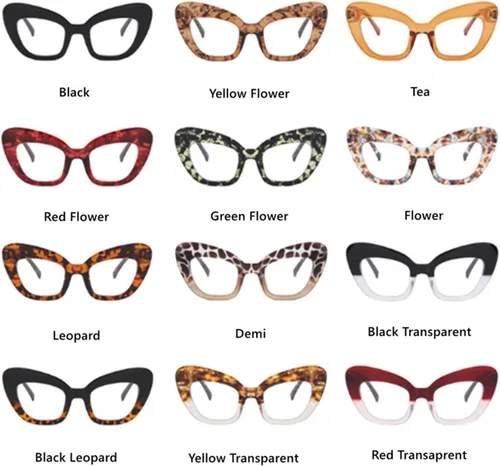 Vista 2 de Gafas retro anti azul de moda para mujer