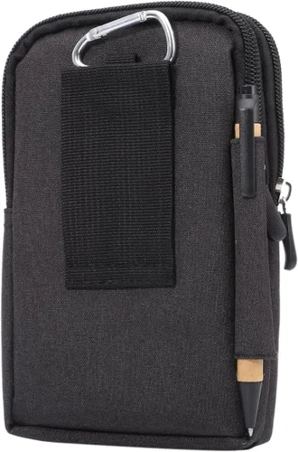 Vista 3 de ZORSOME Molle - Riñonera deportiva para Samsung Galaxy S25 S24 S23 S22 S21 S20 Ultra/Note 20 5G / Note20 Ultra S23 Plus y más, bolsa vertical