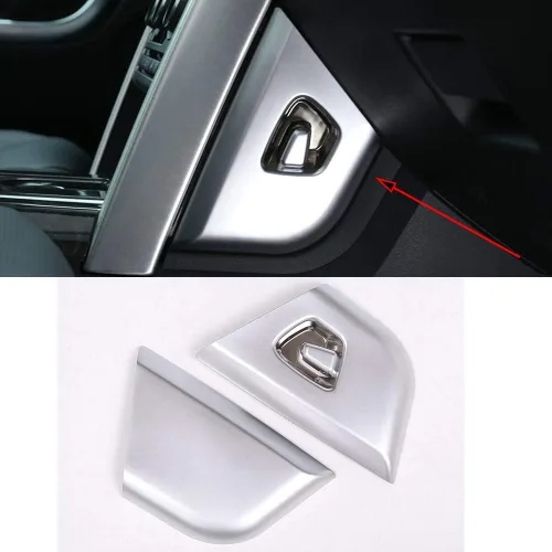 Vista 9 de YIWANG Cubierta de panel de decoración de consola central de automóvil de carbono ABS, 2 piezas para Land Rover Discovery Sport 2015-2017