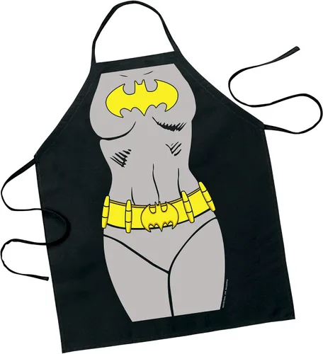 Vista 2 de ICUP DC Comics - Delantal ajustable de Batgirl Be The Character talla para adulto, 100% algodón, color negro