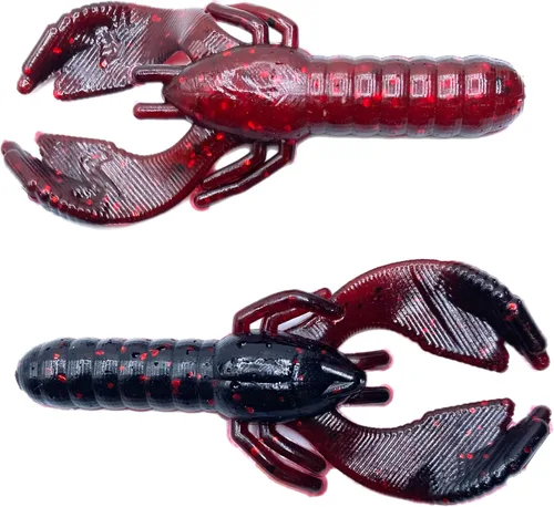 Vista 12 de Phat Pak Baits - Beasty Bug Jr Ned Rig Craw Finesse Bass Señuelo de pesca de plástico suave 20ct 2.8" Bicho Bama