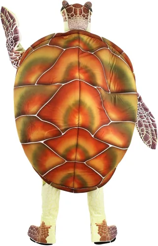 Vista 3 de Disfraz de tortuga marina para adultos, disfraz de tortuga