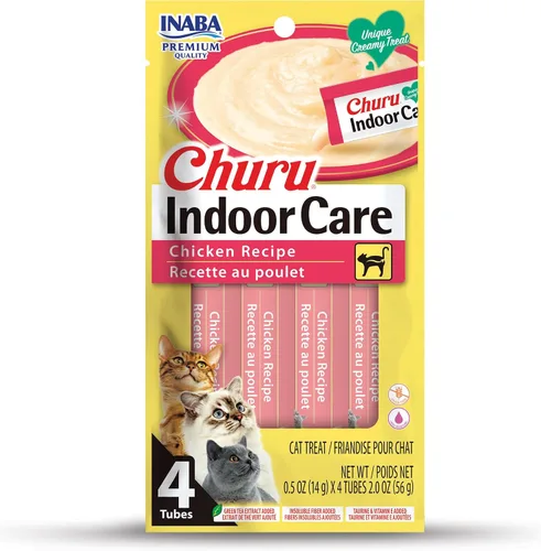 Vista 10 de INABA Churu - Puré para gatos, funcional, cremoso para lamer para gatos, para cuidado en interiores y control de bolas de pelo, 0.5 onzas cada uno