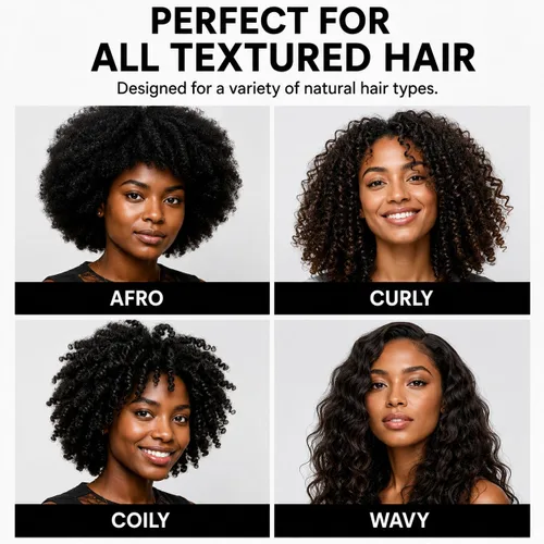 Vista 6 de Paquete de 3 peines para el cabello Afro Pick para hombres y mujeres, peine de elevación de 7 pulgadas para cabello rizado, rizado y texturizado