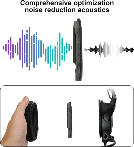 Vista 9 de Almohadillas de repuesto para auriculares A20, accesorios compatibles con auriculares Bose Aviation Headset X A10 A20, almohadillas