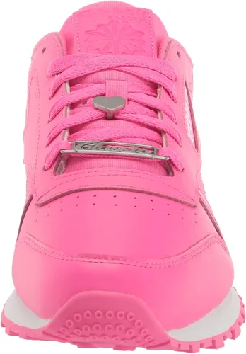 Vista 2 de Reebok Tenis clásicos de cuero para mujer Atomic PinkBlancoPewter