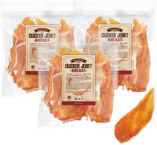 Vista 11 de Gootoe - Golosinas para perros, con alto contenido de proteínas, pechuga de pollo, 1 libra