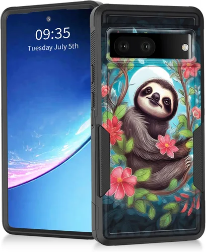 Vista 85 de Funda para Pixel 7a, resistente de doble capa híbrida de policarbonato duro de goma suave a prueba de golpes para Google Pixel 7A 6.1 pulgadas