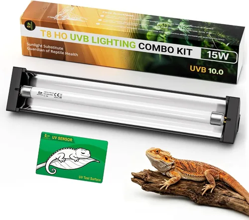 Vista 13 de T5 10.0 UVB Kit combinado de lámpara de reptil 24W 22", con tarjeta