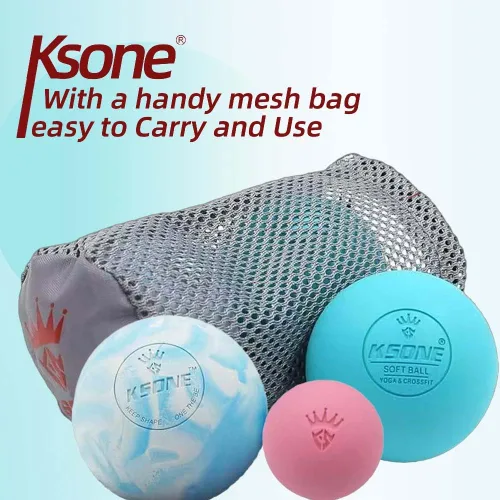 Vista 6 de KSONE Bolas de lacrosse de masaje, bolas de masaje para liberación miofacial y terapia de punto de activación, juego de 2 bolas de masaje
