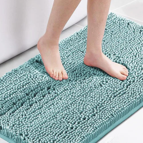 Vista 27 de H.VERSAILTEX Alfombra de Baño Alfombra de Baño Alfombras de Baño para Baño Antideslizante Alfombras de Baño Extra Gruesa de Chenilla Alfombra 17" x