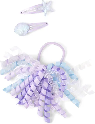 Vista 7 de Gymboree Paquete de 3 clips de presión y accesorios para el cabello para niñas y niños pequeños