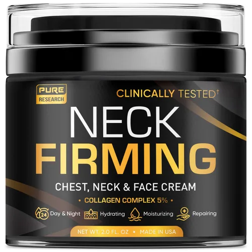 Vista 6 de Crema reafirmante para el cuello, crema antiarrugas hecha en Estados Unidos, crema reductora y reafirmante para el cuello y papada, crema