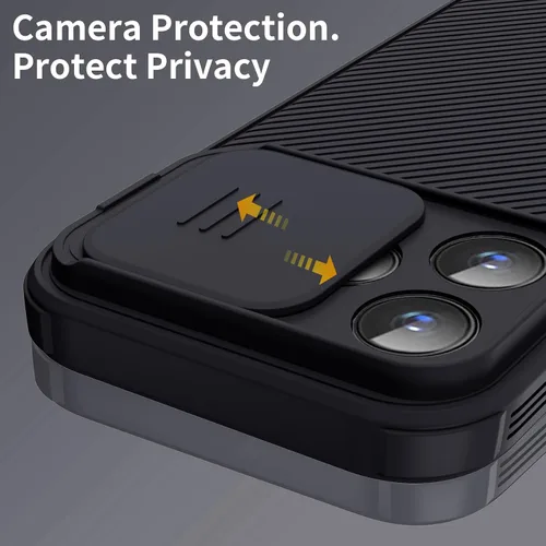 Vista 3 de Funda magnética para iPhone 16 Pro Max, funda protectora de cámara para iPhone 16 Pro Max [compatible con carga MagSafe] con cubierta deslizante