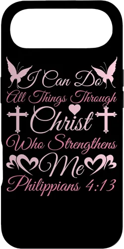 Vista 27 de Christian I Can Do All Things Through Christ Religious Case for iPhone 17