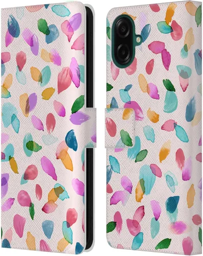 Vista 212 de Head Case Designs Officially Licensed Ninola Ditsy Flowers Yellow Nature Bold Leather Wallet Case Compatible with Samsung Galaxy A07 4G