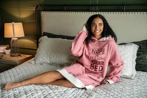 Vista 11 de Lazy One Sudadera con capucha de gran tamaño, ropa de dormir cómoda, vestido de suéter para mujer