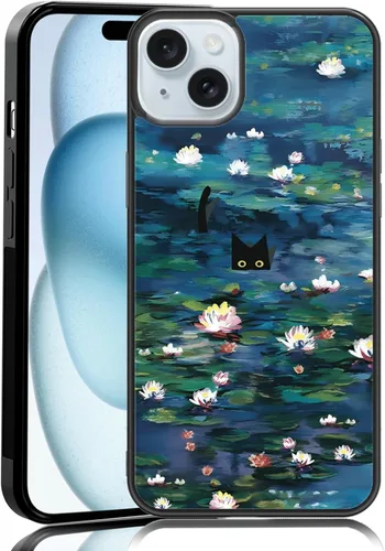 Vista 22 de Elegante funda de teléfono con diseño de gato Marie compatible con iPhone 11, funda de encaje dorado para iPhone, a prueba de golpes, rosa fucsia