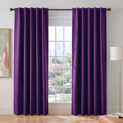 Vista 31 de PONY DANCE Cortinas cortas con aislamiento térmico para ventana pequeña, para guardería, baño, cocina, lavandería, caravana, sótano, 29 pulgadas