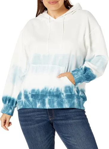 Vista 4 de The Drop Tatyana - Sudadera de forro polar con capucha y manga larga para mujer