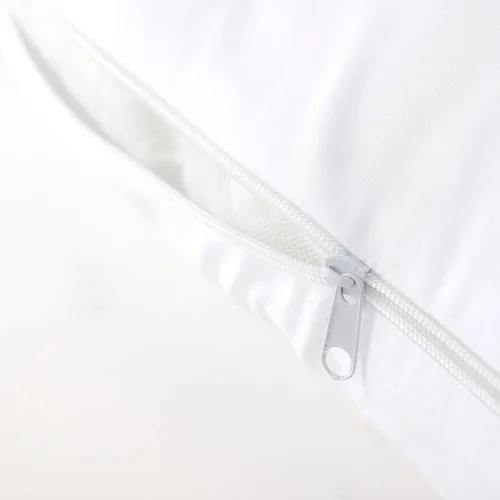 Vista 4 de Cheer Collection Funda de almohada blanca para almohada en forma de J