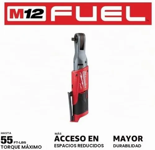 Vista 2 de Milwaukee Fuel 2557-20 M12 - Trinquete 3/8 pulgadas (solo herramienta)