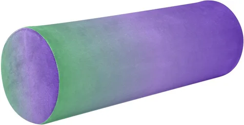 Vista 15 de Almohada cervical para el cuello con degradado azul y amarillo, almohada cervical con funda extraíble lavable, almohadas de cuello de espuma