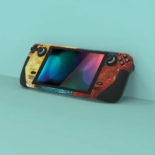 Vista 2 de PlayVital Juego completo de calcomanías protectoras para Steam Deck LCD, pegatinas personalizadas Cubierta de vinilo para Steam Deck OLED