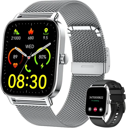 Vista 9 de Smart Watch for Women Android/iPhone: Fitness Tracker Smart Watches Rose Gold IP68 Waterproof Bluetooth Calls Answer&Make 1.85" Smartwatch Activity