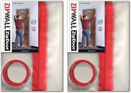 Vista 8 de ZIPWALL ZipDoor ZDM - Kit de puerta magnética, 1 paquete, color blanco