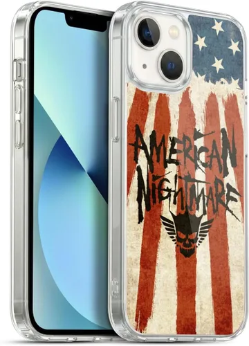 Vista 77 de Head Case Designs Funda de gel suave con licencia oficial de la WWE American Nightmare Flag Cody Rhodes Graphics compatible con Apple iPhone 7