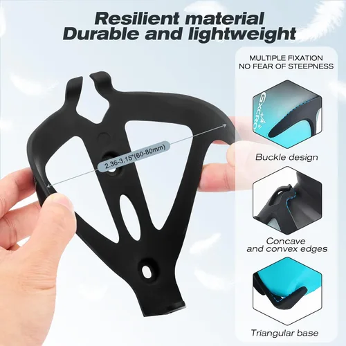 Vista 2 de GXCROR Soporte para Botella de Agua de Bicicleta, Jaula Universal Ligera y Antideslizante para Botella de Bicicleta para Accesorios de Ciclismo