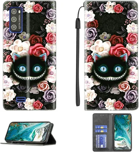 Vista 422 de jioeuinly ATT Motivate 2 - Funda compatible con ATT Motivate 2, funda con soporte abatible y cierre magnético DJS
