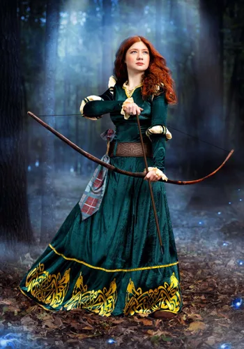 Vista 2 de Vestido Premium de Disfraz de Merida de Disney para Mujer Multicolor
