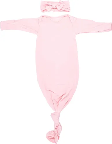Vista 251 de Three Little Tots Vestido de corbata anudada para bebé recién nacido - Bebé