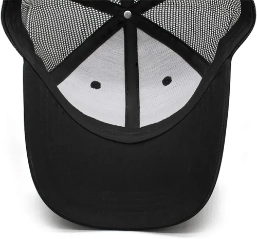 Vista 4 de Thy Thou Gorra de béisbol bordada con bandera de pez estadounidense para hombre, gorra de béisbol bordada de malla ajustable para regalo