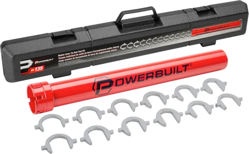 Vista 11 de Powerbuilt Juego de herramientas de servicio de bujes de brazo de control superior para Ford, GM y Chrysler, quitar e instalar bujes de coche, 648604