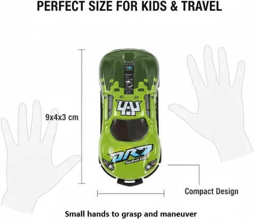 Vista 3 de 8 autos de juguete de carreras de tracción hacia atrás, autos de metal para saltar a troquel para niños de 3 a 6 años, no necesitan baterías, auto