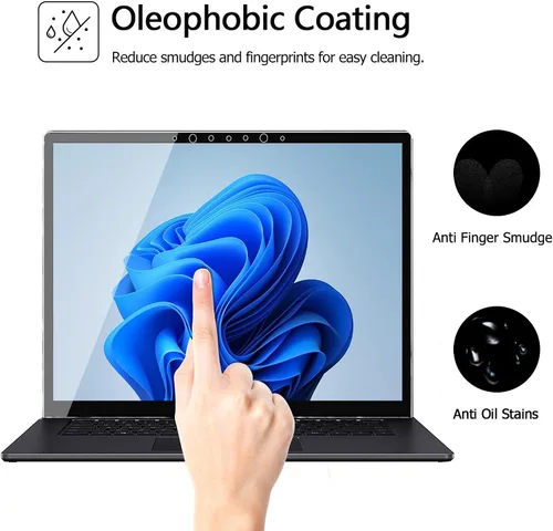 Vista 6 de Megoo ArmorShield - Protector de pantalla para laptop Microsoft Surface 6/5/4/3/2/1 de 13.5 pulgadas, vidrio templado, resistente a los arañazos